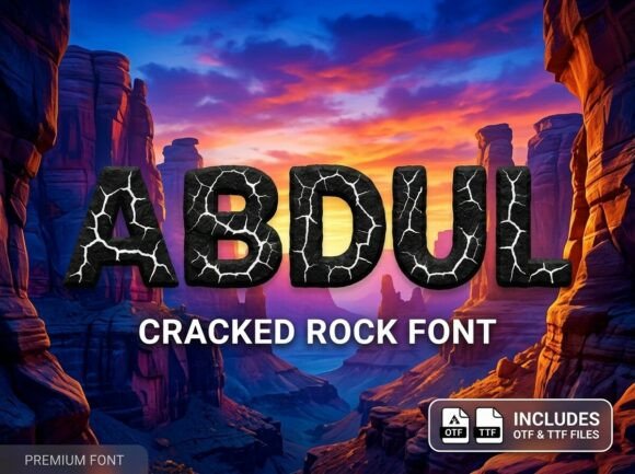 Abdul: Making a Statement with Bold Decorative Display Typography