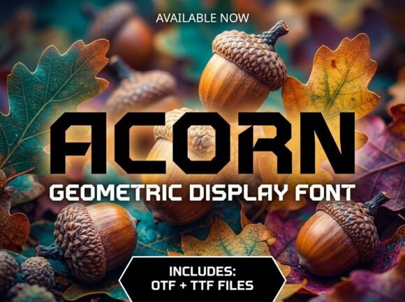 Acorn: The Geometric Typeface Built for Impact