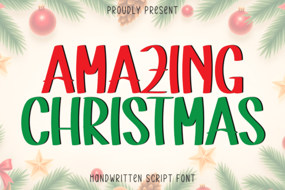 Amazing Christmas: A Handwritten Font That Captures Festive Charm