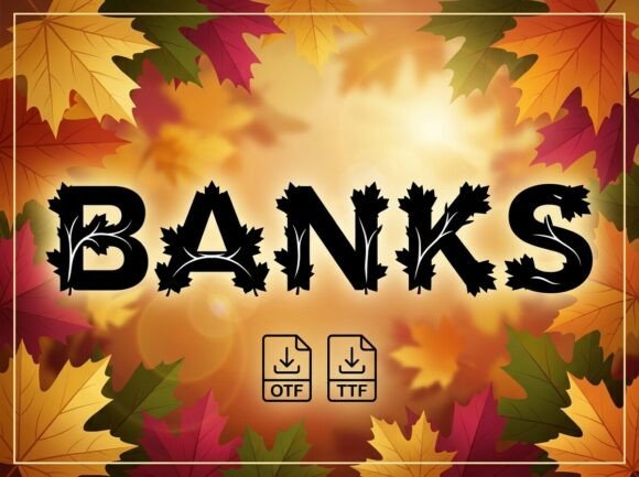 Banks: An Avant-Garde Display Font for Bold Creators