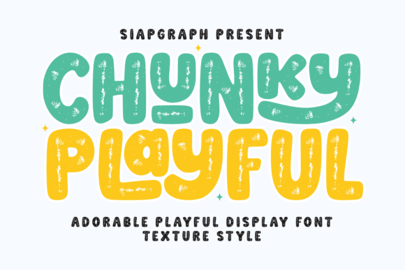Chunky Playful Texture: The Ultimate Display Font for Bold Branding
