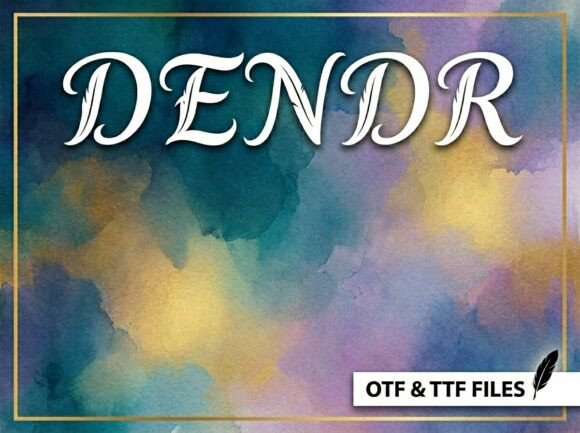 Dendr: The Display Typeface That Commands Attention