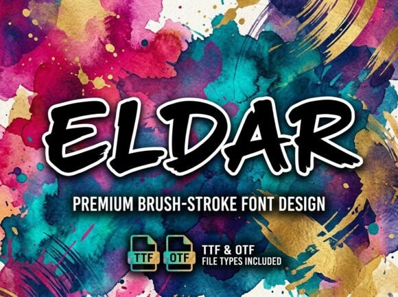 Eldar: Crafting Bold Visual Statements with Artistic Type