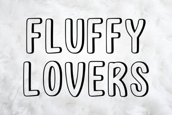 Fluffy Lovers: A Typeface That Feels Like a Warm Hug