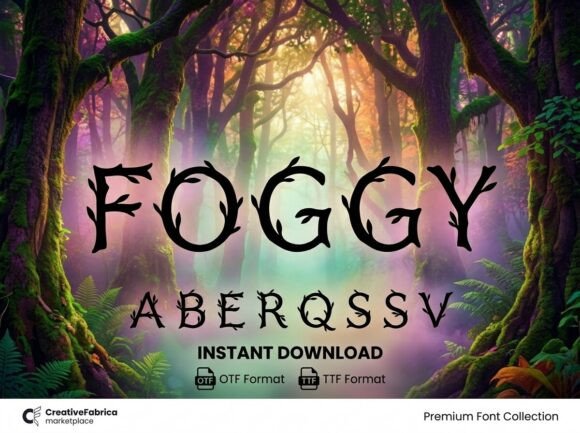 Foggy: The Decorative Display Font for Bold Creators