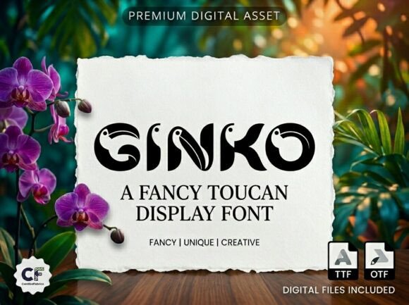 Ginko: A Display Font with a Tropical Soul