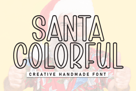Infuse Your Designs with the Heartfelt Vibe of Santa Colorful