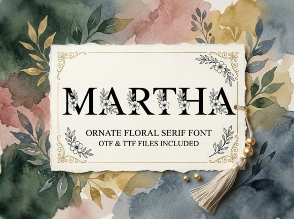 Martha: A Decorative Display Font for High-Impact Design