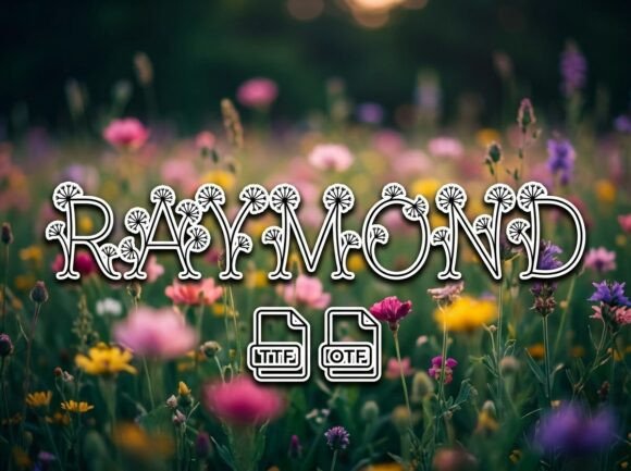 Raymond: A Decorative Display Typeface for Bold Projects
